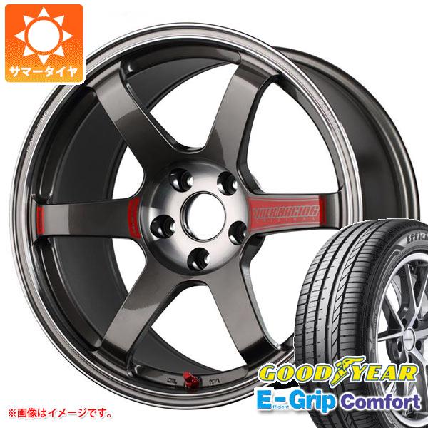 【タイヤ交換対象】サマータイヤ 225/40R18 92W XL グッドイヤー エフィシエントグリップコンフォート レイズ ボルクレーシング TE37 サーガ SL 8.5-18 タイヤホイール4本セット