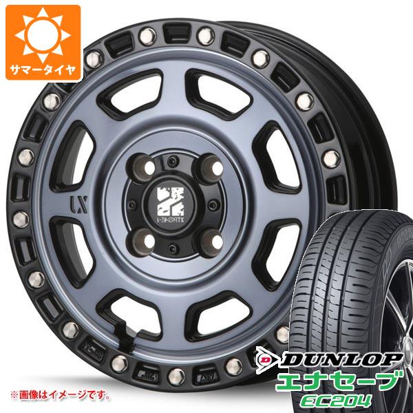 【タイヤ交換対象】エブリイワゴン DA17W用 サマータイヤ ダンロップ エナセーブ EC204 165/65R14 79S MLJ エクストリームJ XJ07 4.5-14 タイヤホイール4本セット