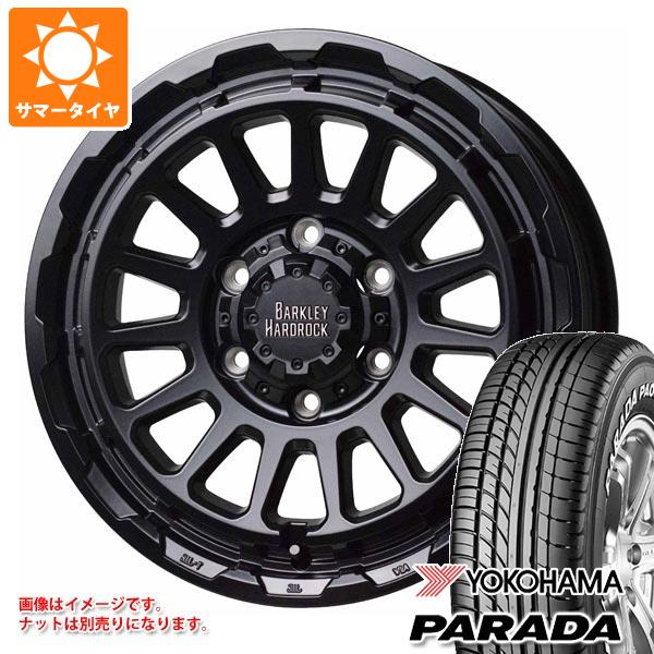 【タイヤ交換対象】ハイエース 200系用 2024年製 サマータイヤ ヨコハマ パラダ PA03 215/60R17C 109/107S ホワイトレター バークレイハードロック リザード 6.5-17 タイヤホイール4本セット