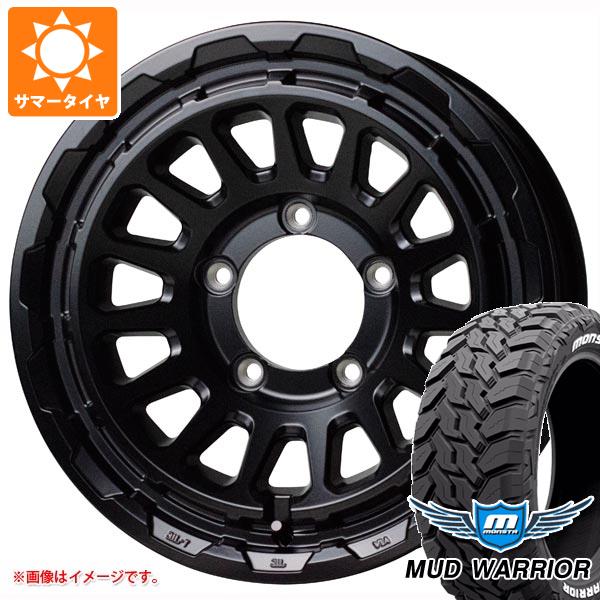 【タイヤ交換対象】5本セット スズキ ジムニーノマド JC74W用 サマータイヤ モンスタ マッドウォーリアー LT235/70R16 104/101Q ホワイトレター バークレイハードロック リザード 6.0-16 タイヤホイール5本セット
