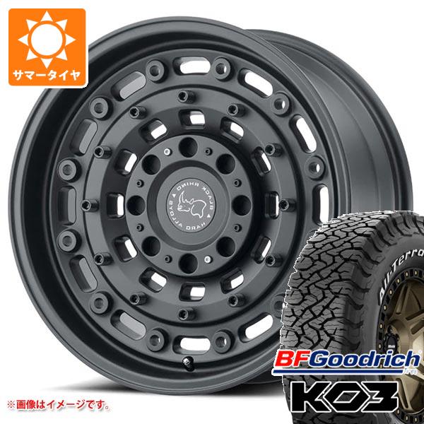 【タイヤ交換対象】ジープ ラングラー JK/JL系用 サマータイヤ BFグッドリッチ オールテレーンT/A KO3 LT295/70R17 128/125S ホワイトレター ブラックライノ アーセナル タイヤホイール4本セット