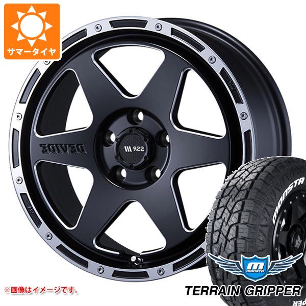 【タイヤ交換対象】ミツビシ エクリプスクロス GK系用 サマータイヤ モンスタ テレーングリッパー 225/65R17 106T ホワイトレター SSR ディバイド TR-6 7.0-17 タイヤホイール4本セット