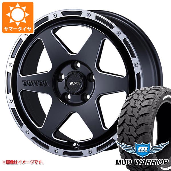 【タイヤ交換対象】エクリプスクロス GK系用 サマータイヤ モンスタ マッドウォーリアー LT235/70R16 104/101Q ホワイトレター SSR ディバイド TR-6 7.0-16 タイヤホイール4本セット