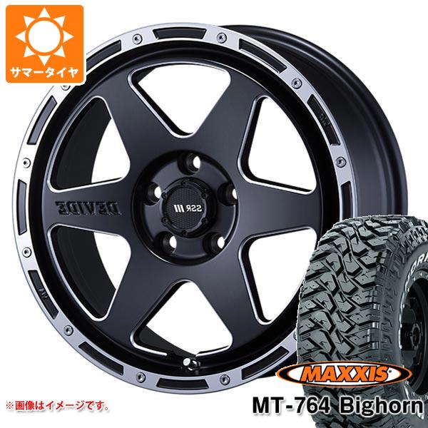 【タイヤ交換対象】サマータイヤ 225/75R16 10PR マキシス MT-764 ビッグホーン アウトラインホワイトレター SSR ディバイド TR-6 7.0-16 タイヤホイール4本セット