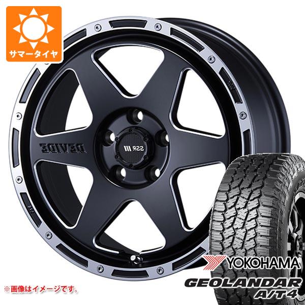 【タイヤ交換対象】ミツビシ エクリプスクロス GK系用 サマータイヤ ヨコハマ ジオランダー A/T4 G018 235/65R17 108H XL ブラックレター SSR ディバイド TR-6 7.0-17 タイヤホイール4本セット