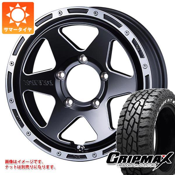 【タイヤ交換対象】ジムニー用 サマータイヤ グリップマックス マッドレイジ R/T MAX LT185/85R16 105/103Q ホワイトレター SSR ディバイド TR-6 5.5-16 タイヤホイール4本セット