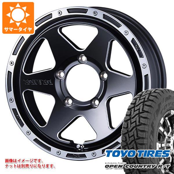 【タイヤ交換対象】ジムニー用 2025年製 サマータイヤ トーヨー オープンカントリー R/T 185/85R16 105/103N LT ホワイトレター SSR ディバイド TR-6 5.5-16 タイヤホイール4本セット