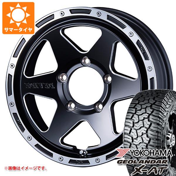 【タイヤ交換対象】5本セット ジムニー JB64W用 2026年製 サマータイヤ ヨコハマ ジオランダー X-AT G016 LT215/70R16 100/97Q ブラックレター SSR ディバイド TR-6 5.5-16 タイヤホイール5本セット