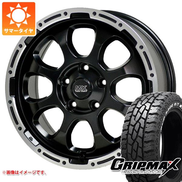 【タイヤ交換対象】エクリプスクロス GK系用 サマータイヤ グリップマックス マッドレイジ R/T MAX LT215/70R16 100/97R ホワイトレター マッドクロスグレイス 7.0-16 タイヤホイール4本セット