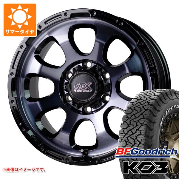 【タイヤ交換対象】5本セット FJクルーザー 10系用 サマータイヤ BFグッドリッチ オールテレーンT/A KO3 LT285/70R17 121/118S ホワイトレター マッドクロスグレイス 8.0-17 タイヤホイール5本セット