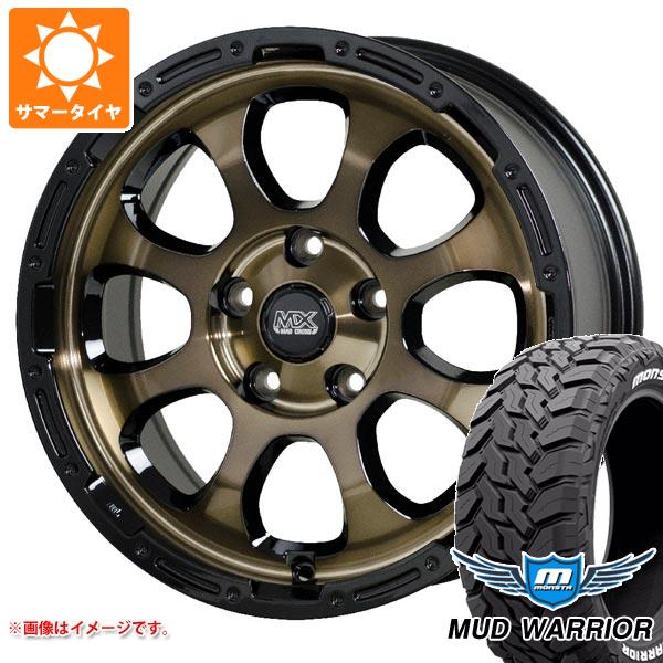 【タイヤ交換対象】エクリプスクロス GK系用 サマータイヤ モンスタ マッドウォーリアー LT215/70R16 107/105Q ホワイトレター マッドクロスグレイス 7.0-16 タイヤホイール4本セット