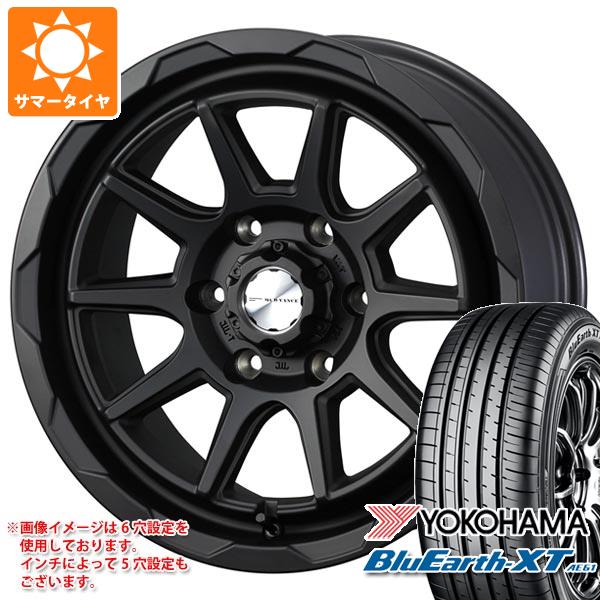 【タイヤ交換対象】エクリプスクロス GK系用 サマータイヤ ヨコハマ ブルーアースXT AE61 215/70R16 100H マッドヴァンス06 7.0-16 タイヤホイール4本セット