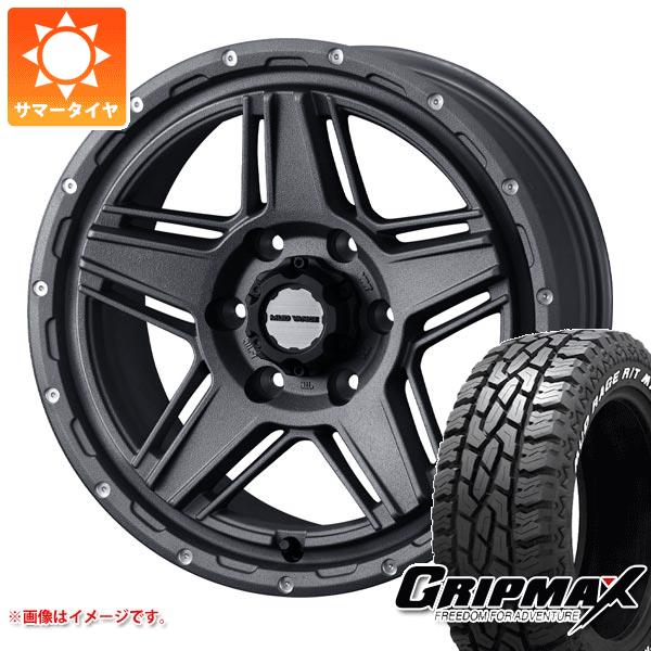 【タイヤ交換対象】ハイエース 200系用 サマータイヤ グリップマックス マッドレイジ R/T MAX LT215/70R16 100/97R ホワイトレター マッドヴァンス07 6.5-16 タイヤホイール4本セット