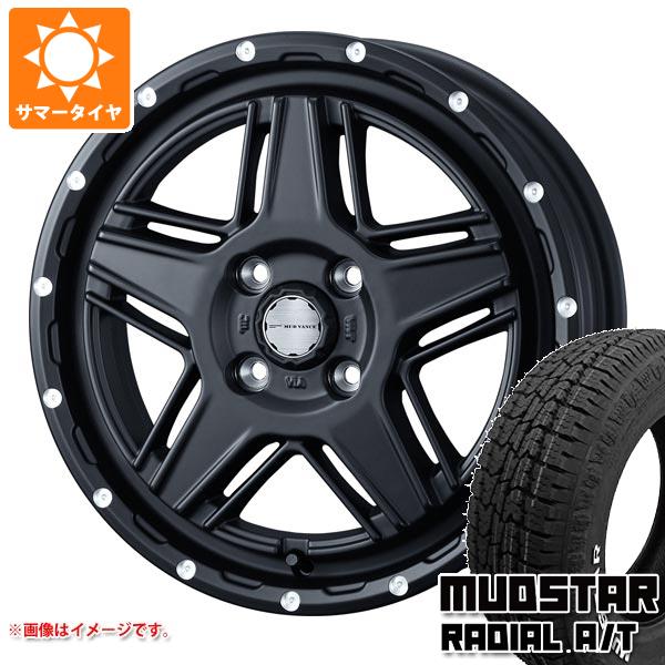 【タイヤ交換対象】キャリイ DA16T用 サマータイヤ マッドスター ラジアル A/T 165/65R14 79S ホワイトレター マッドヴァンス07 4.5-14 タイヤホイール4本セット