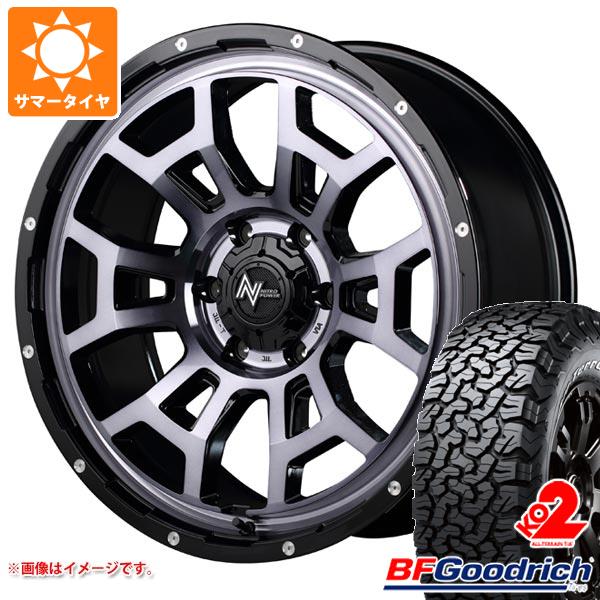 ランドクルーザー プラド 150系用 サマータイヤ BFグッドリッチ オールテレーンT/A KO2 LT265/70R17 121/118S ホワイトレター ナイトロパワー H6 スラッグ 8.0-17 タイヤホイール4本セット