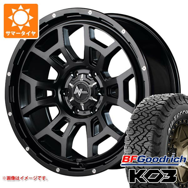 【タイヤ交換対象】NV350キャラバン E26用 2026年製 サマータイヤ BFグッドリッチ オールテレーンT/A KO3 LT215/70R16 100/97S ホワイトレター ナイトロパワー H6 スラッグ 6.5-16 タイヤホイール4本セット