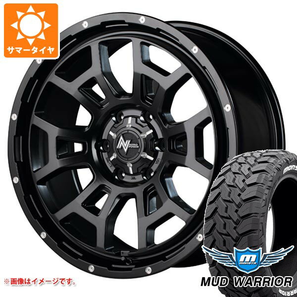 【タイヤ交換対象】NV350キャラバン E26用 2026年製 サマータイヤ モンスタ マッドウォーリアー LT215/70R16 107/105Q ホワイトレター ナイトロパワー H6 スラッグ 6.5-16 タイヤホイール4本セット