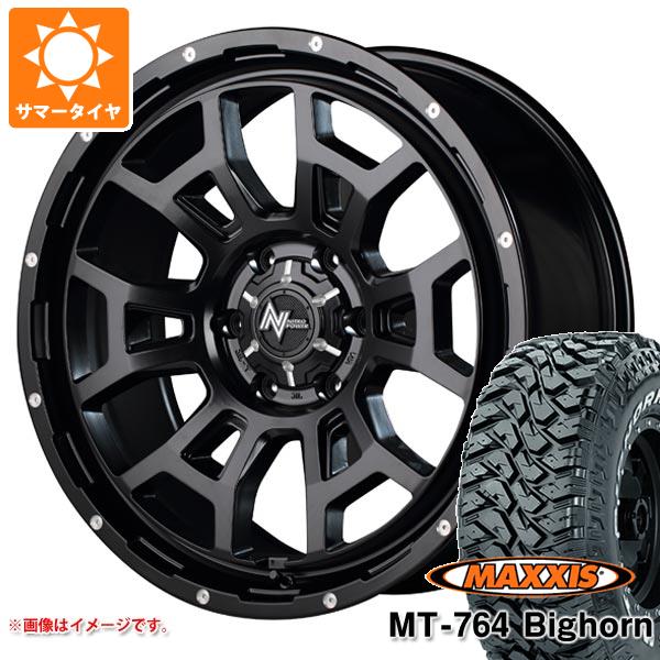 【タイヤ交換対象】サマータイヤ 265/70R17 118/115Q 8PR マキシス MT-764 ビッグホーン ホワイトレター ナイトロパワー H6 スラッグ 8.0-17 タイヤホイール4本セット