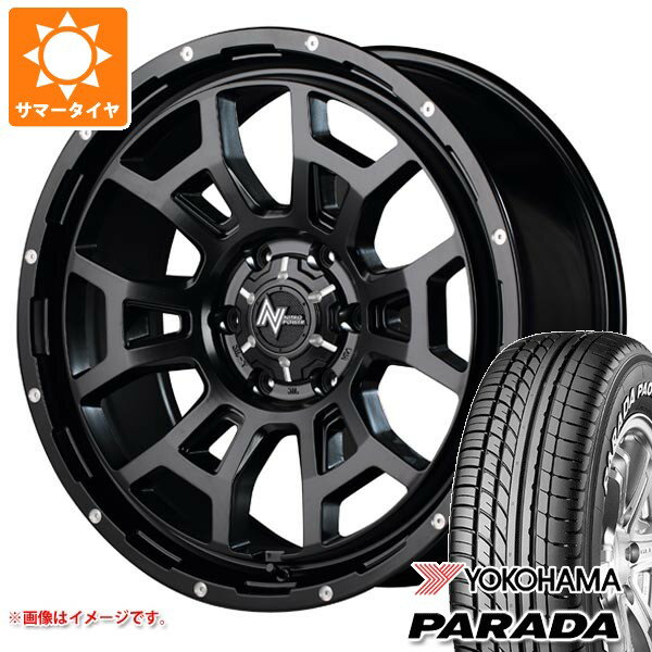 NV350キャラバン E26用 2024年製 サマータイヤ ヨコハマ パラダ PA03 215/65R16C 109/107S ホワイトレター ナイトロパワー H6 スラッグ 6.5-16 タイヤホイール4本セット