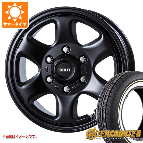 【タイヤ交換対象】ハイエース 200系用 サマータイヤ オーレンカウンター クラシックオーバル 215/65R16C 109/107T ホワイト/イエローリボン ブルート BR-44 6.5-16 タイヤホイール4本セット