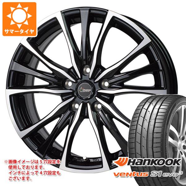 【タイヤ交換対象】サマータイヤ 245/45R19 102Y XL ハンコック ベンタス S1 エボ3 K127 クロノス CH-110 8.0-19 タイヤホイール4本セット
