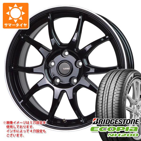 【タイヤ交換対象】サマータイヤ 225/45R18 95W XL ブリヂストン エコピア NH200 ジースピード P-06 7.5-18 タイヤホイール4本セット