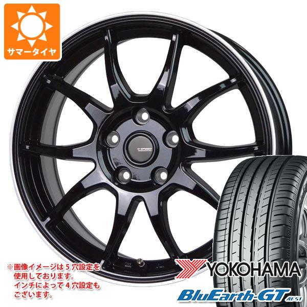 【タイヤ交換対象】サマータイヤ 215/45R17 91W XL ヨコハマ ブルーアースGT AE51 ジースピード P-06 7.0-17 タイヤホイール4本セット