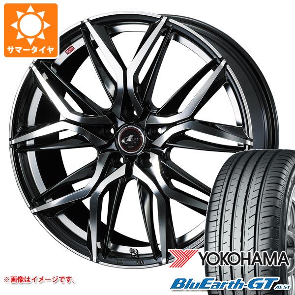 【タイヤ交換対象】サマータイヤ 245/35R19 93W XL ヨコハマ ブルーアースGT AE51 レオニス LM 8.0-19 タイヤホイール4本セット