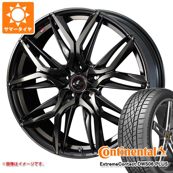 【タイヤ交換対象】サマータイヤ 225/45R17 91W コンチネンタル エクストリームコンタクト DWS06 プラス レオニス LM 7.0-17 タイヤホイール4本セット
