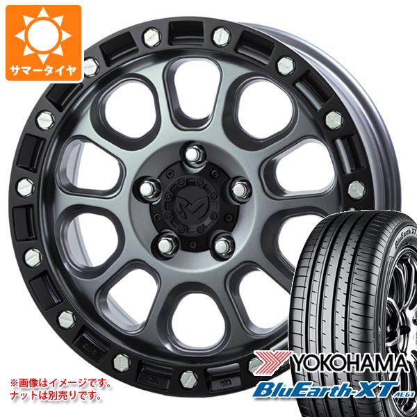 【タイヤ交換対象】エクリプスクロス GK系用 サマータイヤ ヨコハマ ブルーアースXT AE61 215/70R16 100H MKW M204 7.0-16 タイヤホイール4本セット