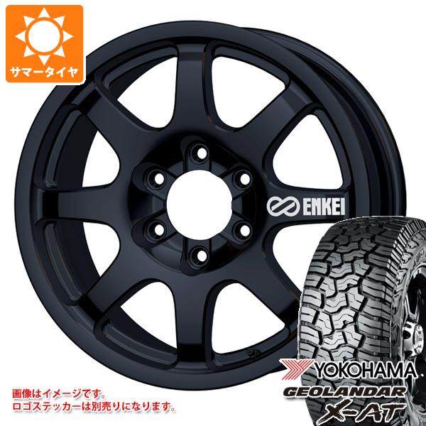【タイヤ交換対象】ランドクルーザー250用 サマータイヤ ヨコハマ ジオランダー X-AT G016 LT275/70R18 125/122Q ブラックレター エンケイ オールロード PDT1 8.5-18 タイヤホイール4本セット