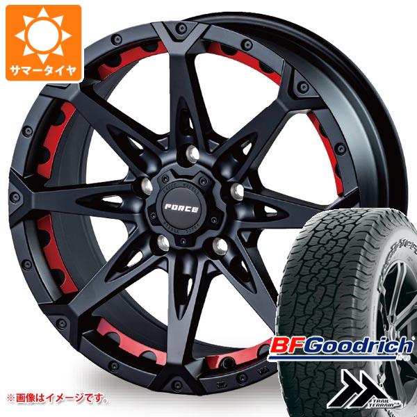 【タイヤ交換対象】デリカD:5用 サマータイヤ BFグッドリッチ トレールテレーンT/A 235/65R17 108T XL アウトラインホワイトレター フォース デナリ 7.5-17 タイヤホイール4本セット