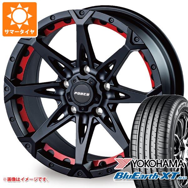 【タイヤ交換対象】エクリプスクロス GK系用 サマータイヤ ヨコハマ ブルーアースXT AE61 225/65R17 106V XL フォース デナリ 7.5-17 タイヤホイール4本セット