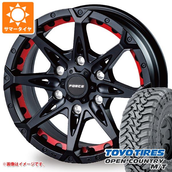 【タイヤ交換対象】サマータイヤ 265/65R17 120/117P トーヨー オープンカントリー M/T ブラックレター フォース デナリ 8.0-17 タイヤホイール4本セット