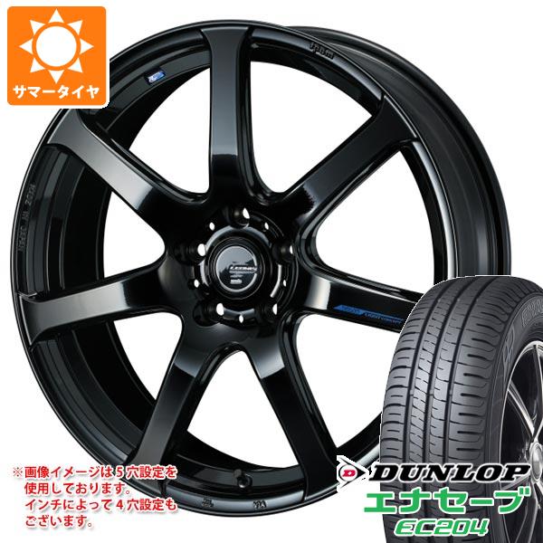 【タイヤ交換対象】サマータイヤ 225/45R18 95W XL ダンロップ エナセーブ EC204 レオニス ナヴィア 07 8.0-18 タイヤホイール4本セット