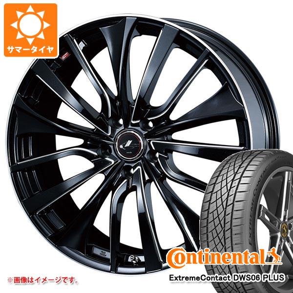 【タイヤ交換対象】サマータイヤ 215/40R18 89Y XL コンチネンタル エクストリームコンタクト DWS06 プラス レオニス VT 7.0-18 タイヤホイール4本セット