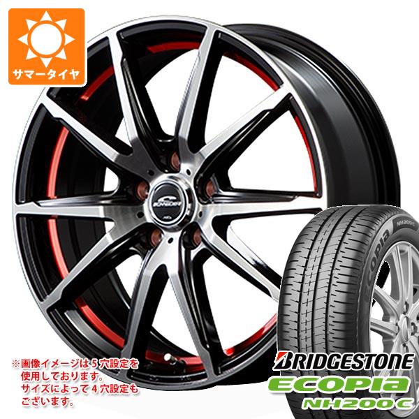 【タイヤ交換対象】サマータイヤ 175/70R14 84S ブリヂストン エコピア NH200C シュナイダー RX02 5.5-14 タイヤホイール4本セット