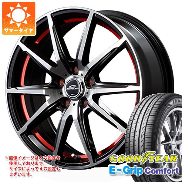 【タイヤ交換対象】サマータイヤ 195/60R16 89H グッドイヤー エフィシエントグリップコンフォート シュナイダー RX02 6.5-16 タイヤホイール4本セット