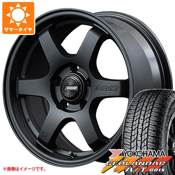 【タイヤ交換対象】ミツビシ エクリプスクロス GK系用 サマータイヤ ヨコハマ ジオランダー A/T G015 225/70R16 103H ブラックレター レイズ グラムライツ 57DR-X2 7.0-16 タイヤホイール4本セットのサムネイル