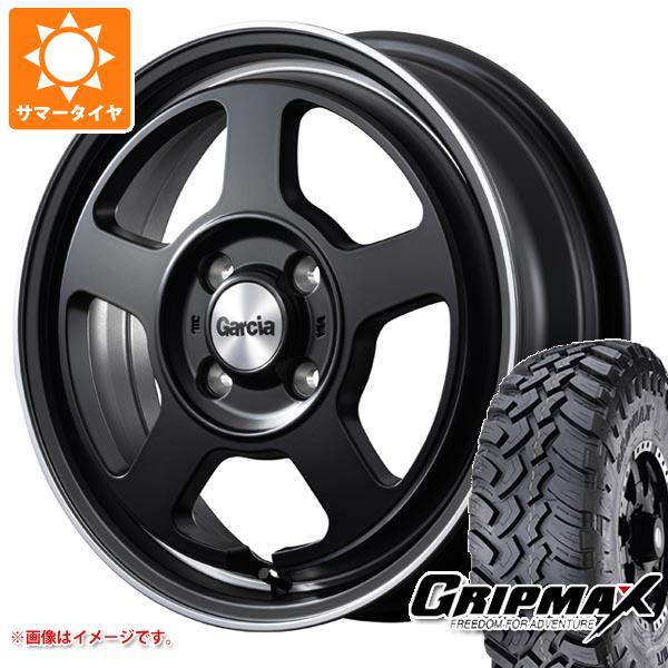 【タイヤ交換対象】アトレーワゴン S300系用 サマータイヤ グリップマックス マッドレイジ M/T 185R14C 102/100Q ホワイトレター ガルシア シカゴ5 4.5-14 タイヤホイール4本セット