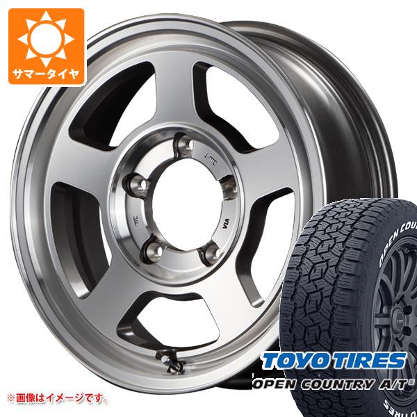 【タイヤ交換対象】ジムニーシエラ JB74W用 サマータイヤ 2024年製 トーヨー オープンカントリー A/T3 195/80R15 107/105N LT ホワイトレター ガルシア シカゴ5 6.0-15 タイヤホイール4本セット