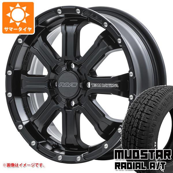【タイヤ交換対象】キャリイ DA16T用 サマータイヤ マッドスター ラジアル A/T 165/60R15 77S ホワイトレター レイズ デイトナ FDX-K 5.0-15 タイヤホイール4本セット