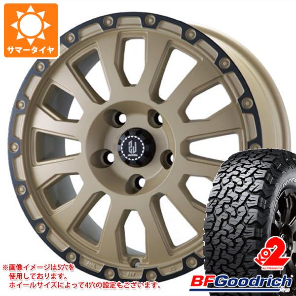 【タイヤ交換対象】5本セット ジープ ラングラー JK/JL系用 サマータイヤ BFグッドリッチ オールテレーンT/A KO2 LT255/70R18 117/114S ブラックレター ラ・ストラーダ アヴェンチュラ タイヤホイール5本セット