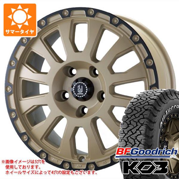 【タイヤ交換対象】ジープ レネゲード BU系用 サマータイヤ BFグッドリッチ オールテレーンT/A KO3 LT215/65R16 103/100S ブラックレター ラ・ストラーダ アヴェンチュラ タイヤホイール4本セット