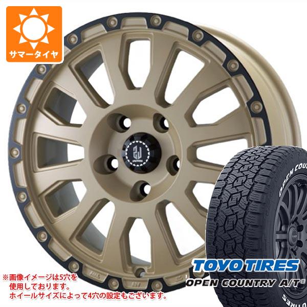 【タイヤ交換対象】ジープ レネゲード BU系用 サマータイヤ トーヨー オープンカントリー A/T3 225/65R17 102H ホワイトレター ラ・ストラーダ アヴェンチュラ タイヤホイール4本セット