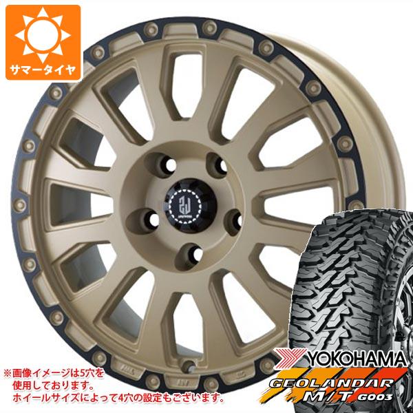 【タイヤ交換対象】5本セット ジープ ラングラー JK/JL系用 サマータイヤ ヨコハマ ジオランダー M/T G003 LT285/70R17 121/118Q ラ・ストラーダ アヴェンチュラ タイヤホイール5本セット