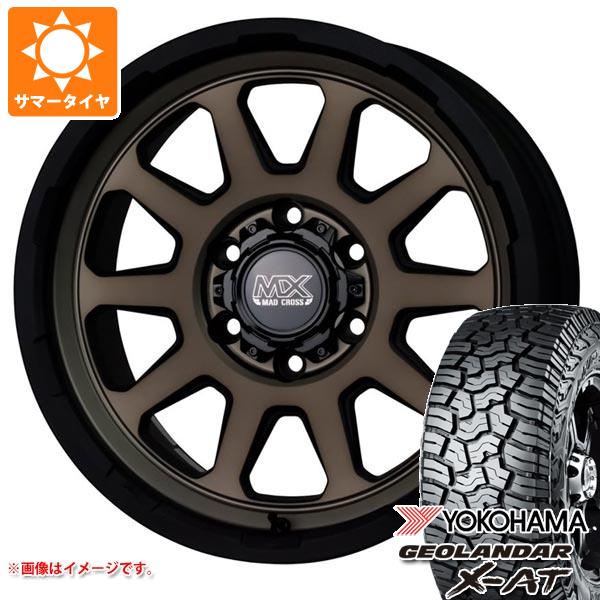 【タイヤ交換対象】ハイラックス 120系用 サマータイヤ ヨコハマ ジオランダー X-AT G016 LT265/65R18 122/119Q ブラックレター マッドクロスレンジャー 8.0-18 タイヤホイール4本セット