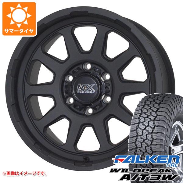 【タイヤ交換対象】ハイエース 200系用 サマータイヤ ファルケン ワイルドピーク A/T3W 195/80R15 107/105N マッドクロスレンジャー 6.0-15 タイヤホイール4本セット
