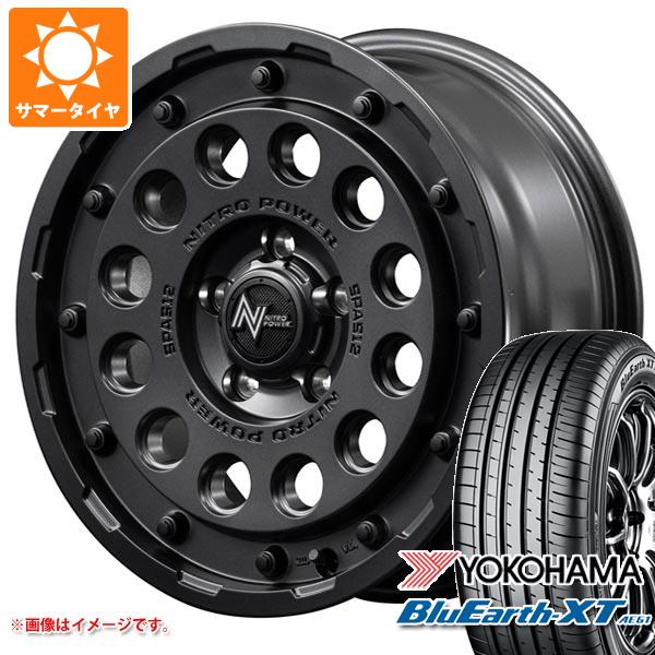 【タイヤ交換対象】アウトランダー GF/GG系用 サマータイヤ ヨコハマ ブルーアースXT AE61 215/70R16 100H ナイトロパワー H12 ショットガン 7.0-16 タイヤホイール4本セット