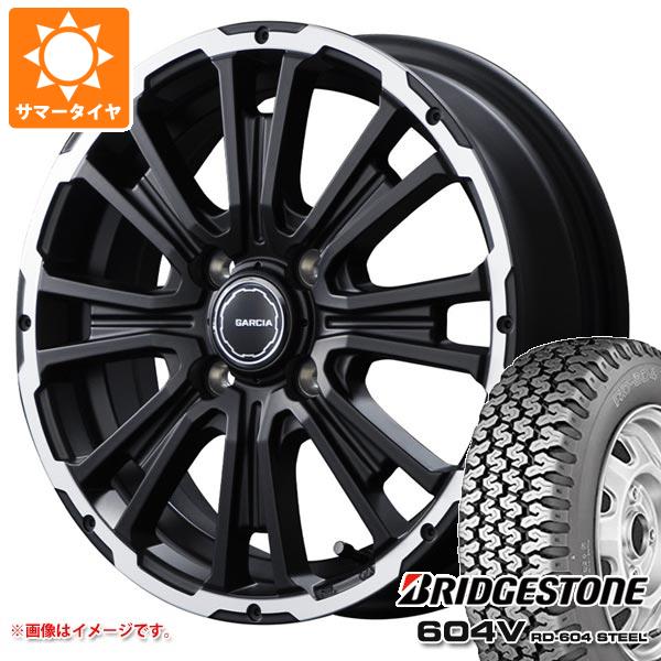 【タイヤ交換対象】キャリイ DA16T用 サマータイヤ ブリヂストン 604V RD-604 スチール 155R12 6PR (155/80R12 83/81N相当) SS リボルバーKC 4.0-12 タイヤホイール4本セット